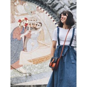 Roolee Denim Overall Skirt